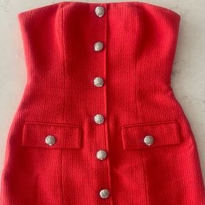 VERONICA BEARD Aster Tweed minidress size 4 NWT! Watermelon color.